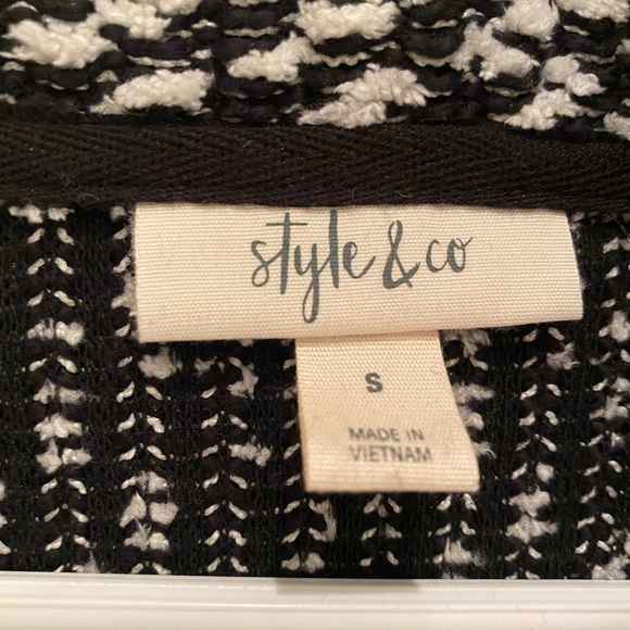 Style & Co Notch-Neck Boucle Cardigan - Picture 5 of 5